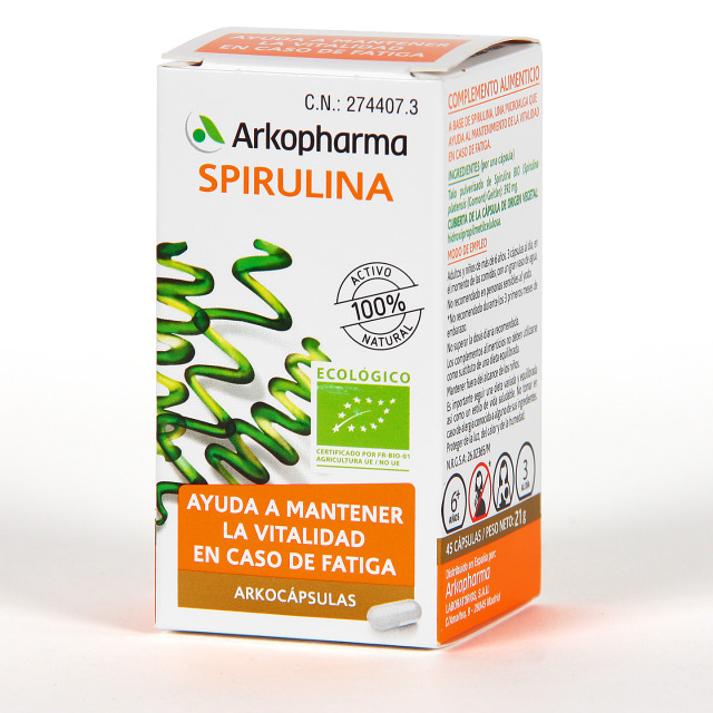 Arkocapsulas Spirulina 50 cápsulas Arko Real Arkocapsulas