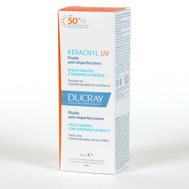 Ducray Keracnyl UV Fluido Anti imperfecciones 50ml Farmacia Jiménez