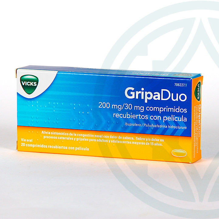 GripaDuo 20 comprimidos Ibuprofeno Pseudoefedrina Farmacia Jiménez