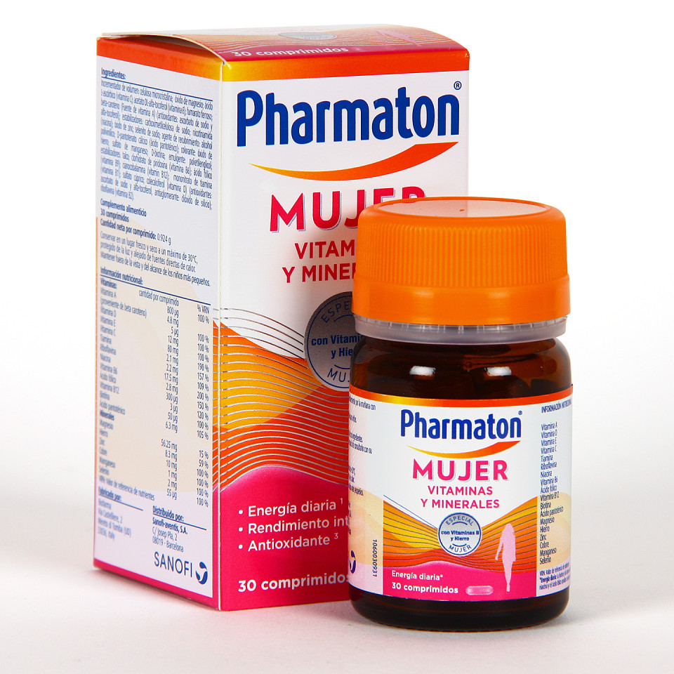 Pharmaton Mujer Comprimidos Vitaminas Y Minerales Farmacia Jim Nez
