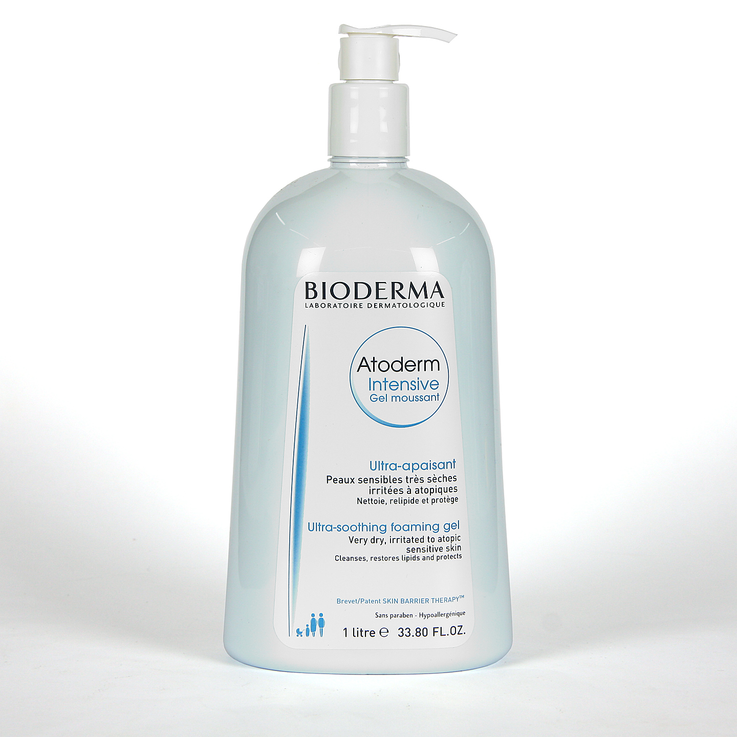 Limpiador suave, con acción purificante y antiprurito, apto para la piel de bebé Bioderma Gel Moussant Atoderm