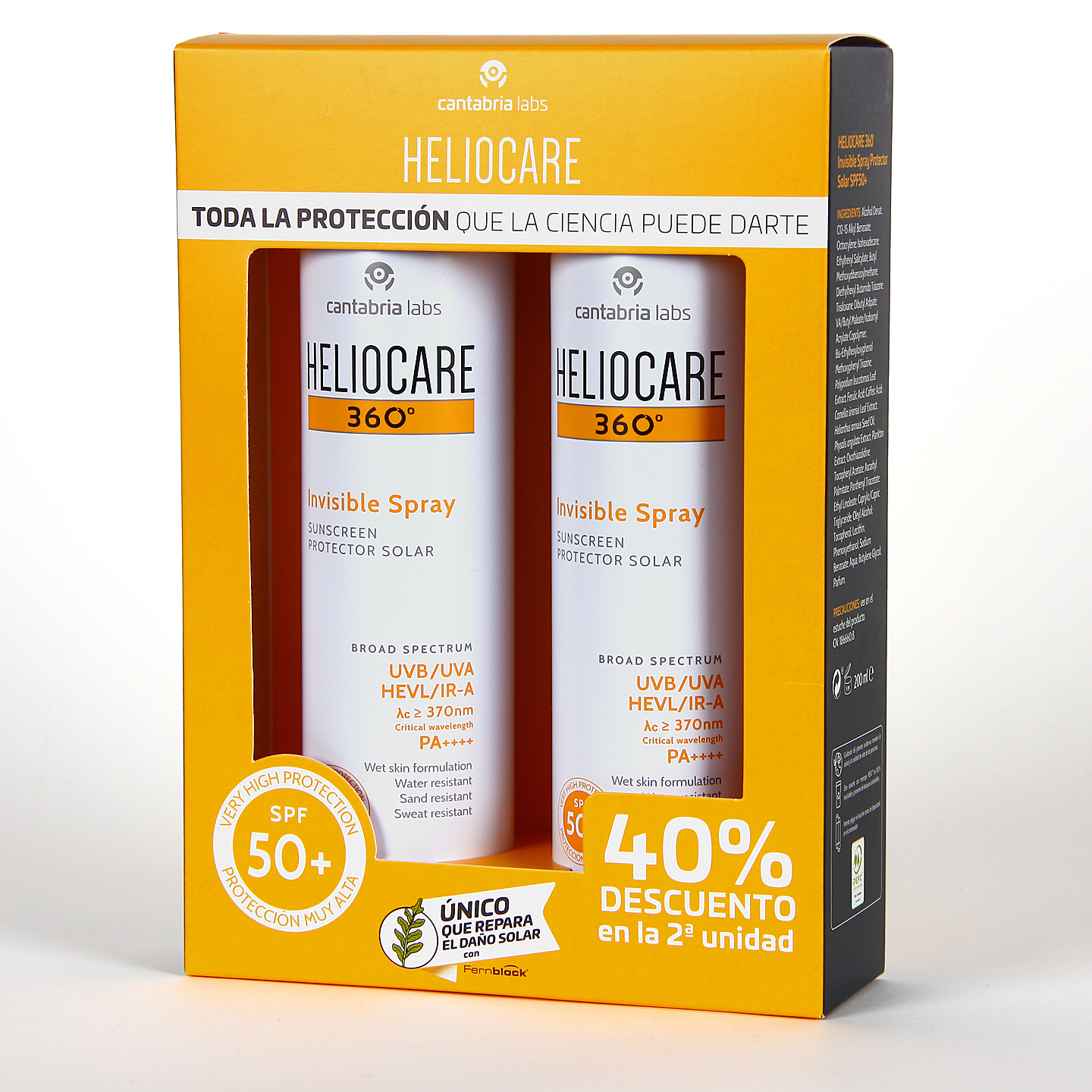 Heliocare Spray Transparente al mejor precio con el Pack Duplo