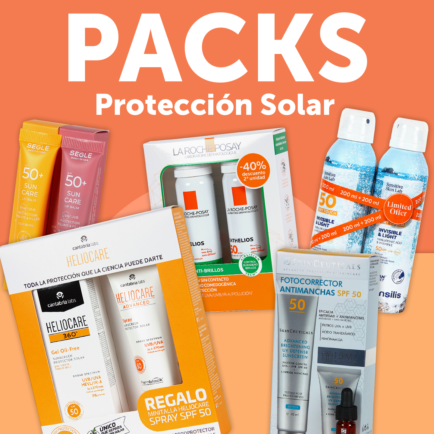 Lista seleccionada con los mejores protectores solares con descuento de la web