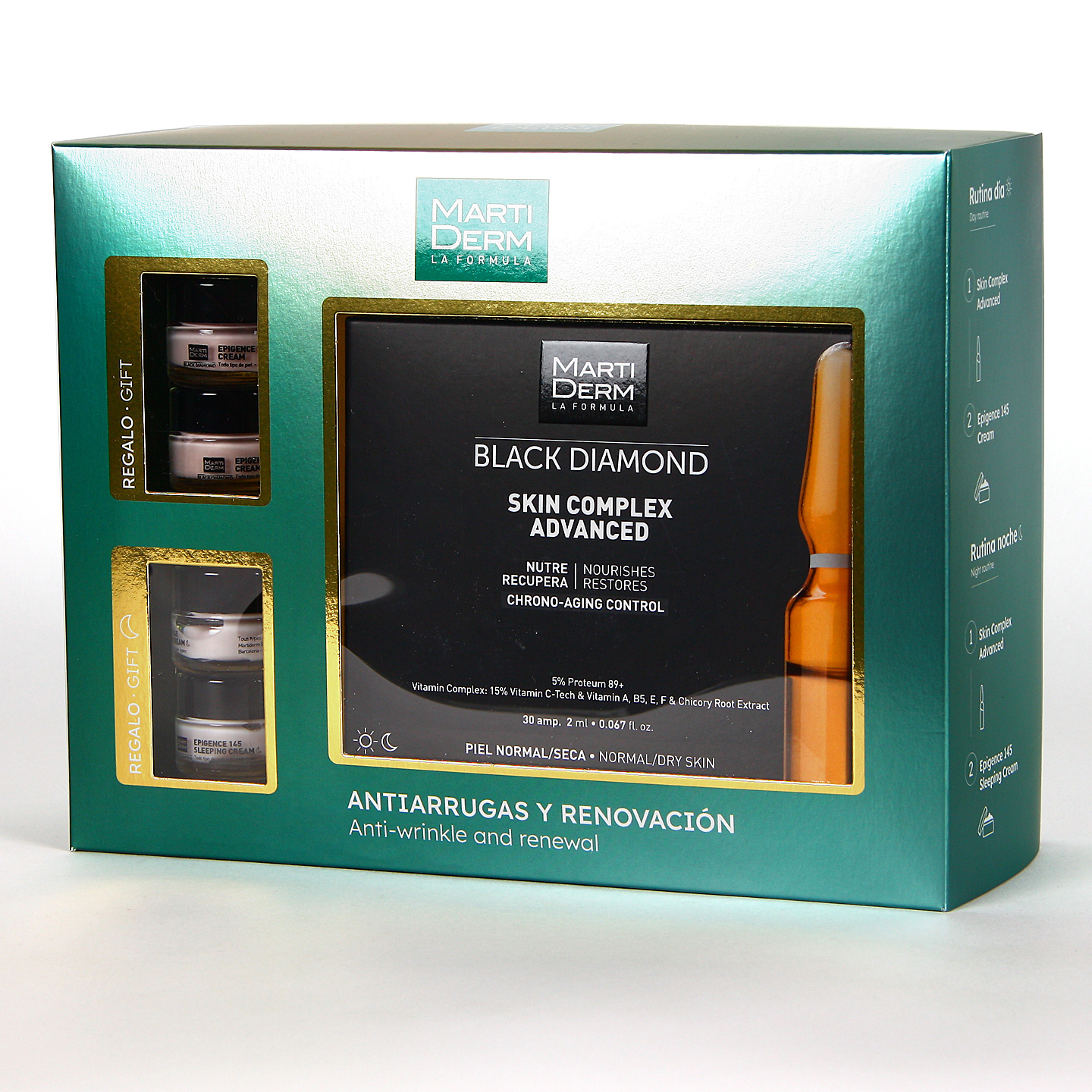 Martiderm pack navidad ampollas skin complex black diamond