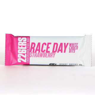 226ERS Race Day Choco Bits Barrita Chocolate Blanco y Fresa 40g