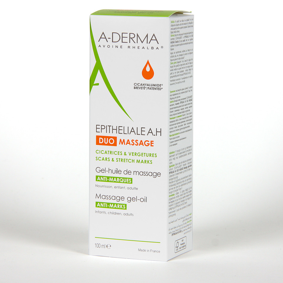 ADerma Epitheliale AH DUO Massage GelAceite 100 ml Farmacia Jiménez