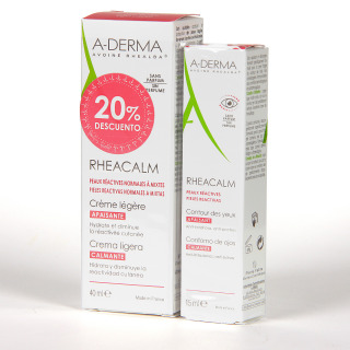A-Derma Rheacalm Crema Ligera + Contorno de ojos Pack Descuento