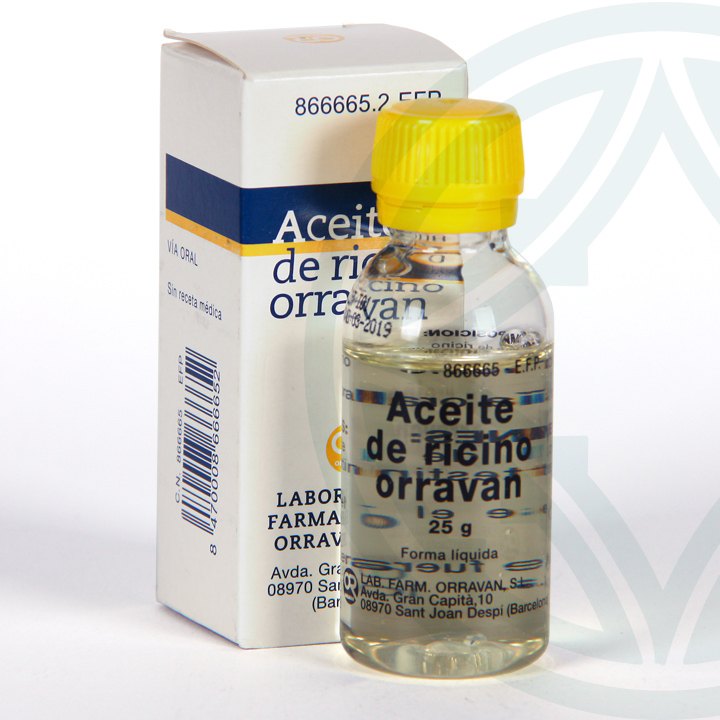 Aceite Ricino Orravan Solución Oral 25 g, Laxante
