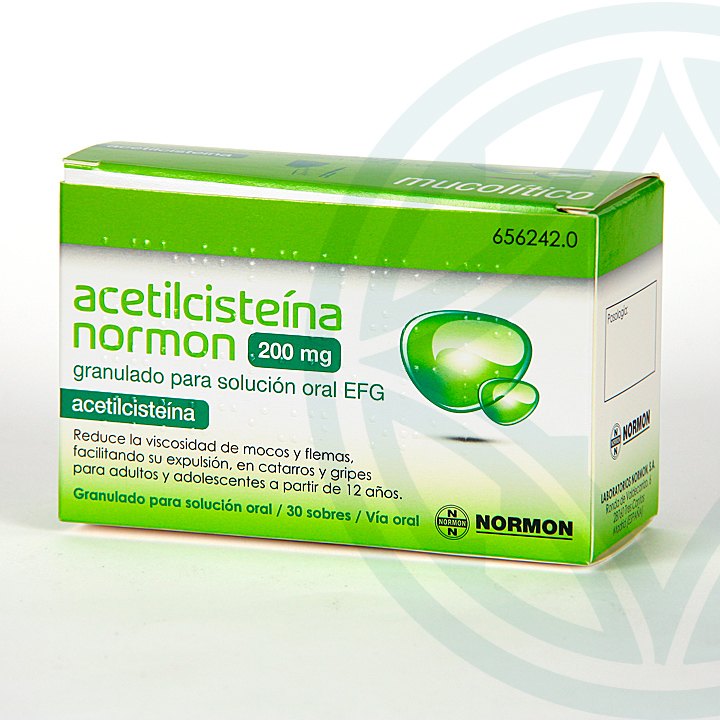 Acetilcisteina Normon EFG 200 sobres | Mucolítico | Farmacia