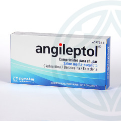 Angileptol 30 comprimidos sabor menta-eucalipto
