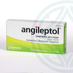 Angileptol 30 comprimidos sabor menta