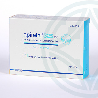 Apiretal 325 mg 24 comprimidos bucodispersables