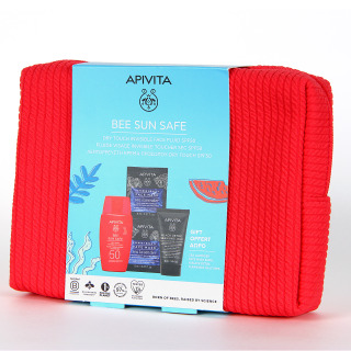 Apivita Bee Sun Safe PACK Regalo Fluido Facial Invisible Toque Seco SPF50