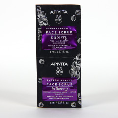 Apivita Express Beauty Crema Exfoliante Luminosidad con Arándanos 2x8 ml