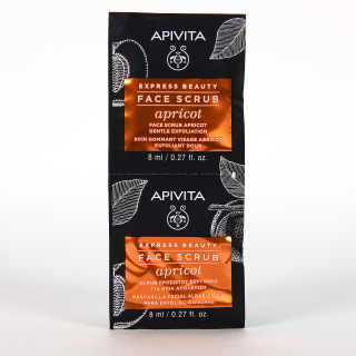 Apivita Express Beauty Crema Exfoliante Suave con Albaricoque 2x8 ml