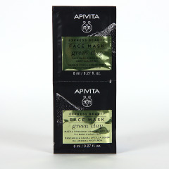 Apivita Express Beauty Mascarilla de Limpieza profunda con Arcilla Verde 2x8 ml
