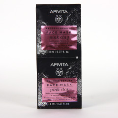 Apivita Express Beauty Mascarilla Limpiadora Suave con Arcilla Rosa 2x8 ml