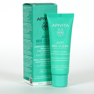 Apivita Just Bee Clear Crema Anti-imperfecciones matificante hidratante 40ml