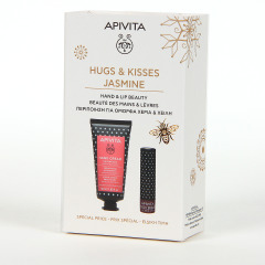 Apivita Pack Ahorro Crema Manos Hidratante Jazmín y Bálsamo Labial Grosella Negra