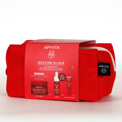 Apivita Beevine Elixir Crema Lift Arrugas y Firmeza Textura Ligera 50 ml con Neceser de Regalo