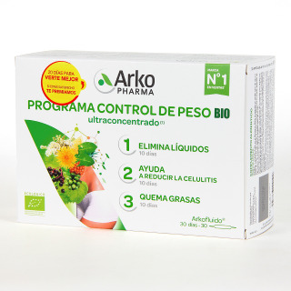 Arkofluido Programa Control de Peso BIO 30 Ampollas 10 ml