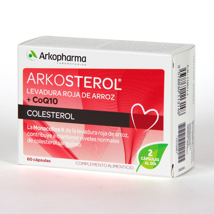 Arkosterol Levadura Roja de Arroz + Coenzima Q10 60 cápsulas  Farmacia