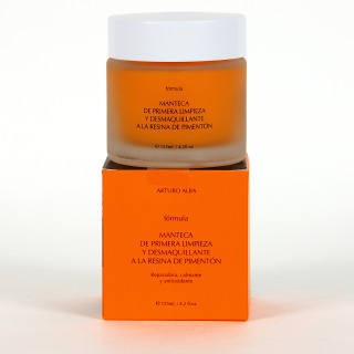 Arturo Alba Manteca de Primera Limpieza y Desmaquillante a la Resina de Pimentón 125 ml REGALO Solución Nativa 2 Ampollas