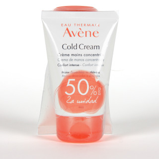 Avene Cold Cream Crema de Manos Concentrada 50 ml Pack Duplo