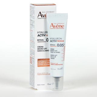 Avene Hyaluron Activ Retinal 0,05% Crema Micro-Lift Ojos y Labios 15 ml
