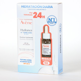 Avene Hydrance UV Emulsión Ligera Hidratante PACK Hydrance serum 10 ml de regalo