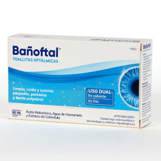 Bañoftal Toallitas Oftálmicas 20 Monodosis