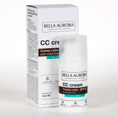 Bella Aurora CC Crema Color Antimanchas Oil Free SPF50+ 30 ml