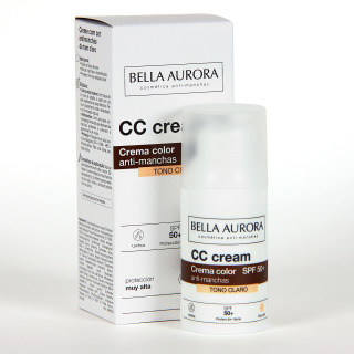 Bella Aurora CC Crema Color Antimanchas Tono Claro SPF50+ 30ml
