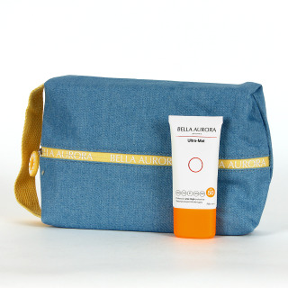 Bella Aurora PACK Fotoprotector Antimanchas Ultra-Mat SPF50 50ml con neceser de Regalo