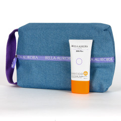 Bella Aurora PACK Fotoprotector Antimanchas UVA Plus Protect SPF50+ 50ml con neceser de regalo
