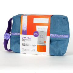 Bella Aurora PACK Fotoprotector Antimanchas UVA Plus Protect SPF50+ 50ml con neceser de regalo