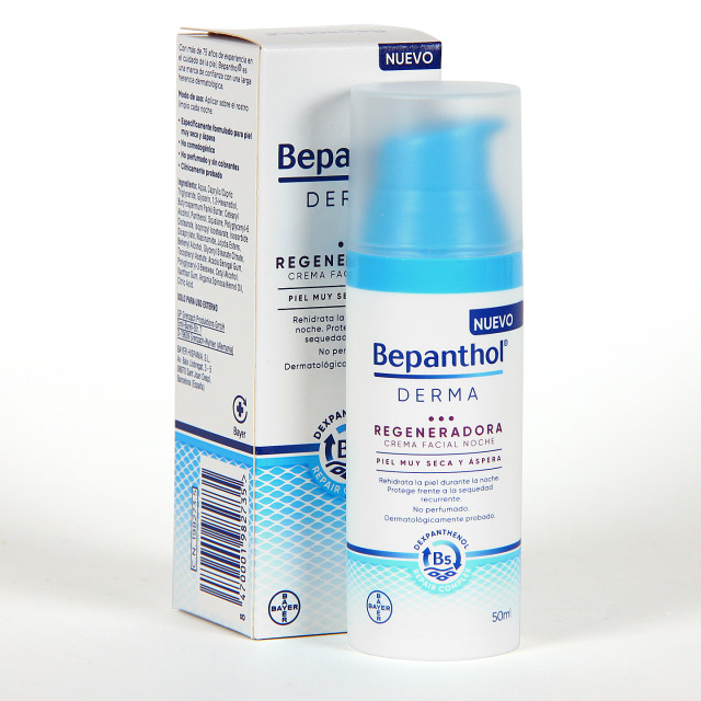Bepanthol Derma Regeneradora Crema Facial Noche 50 ml Farmacia Jiménez