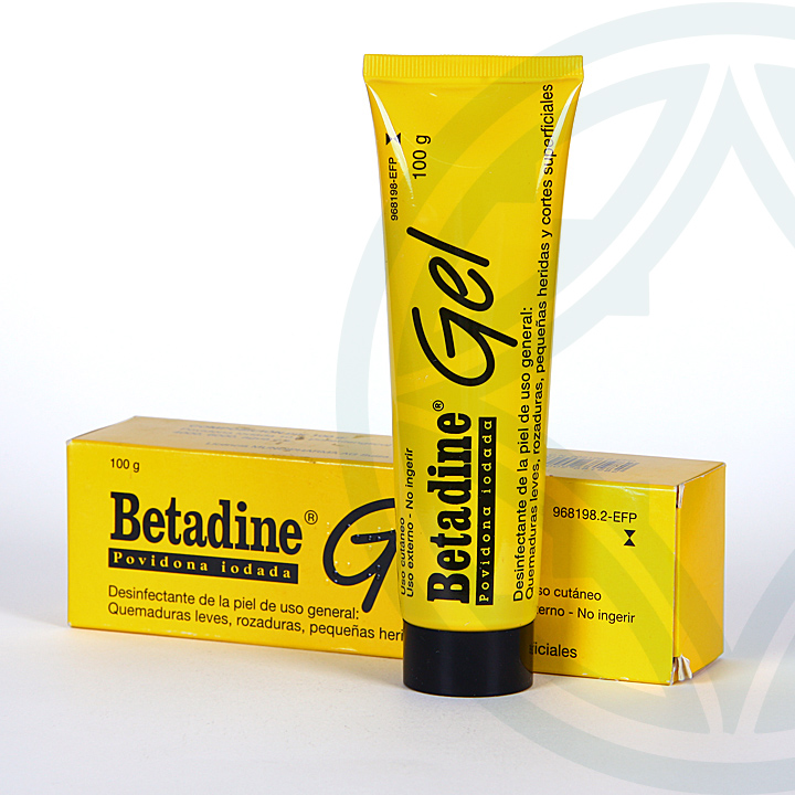 Betadine gel tópico 100 g, Desinfectante con Yodo