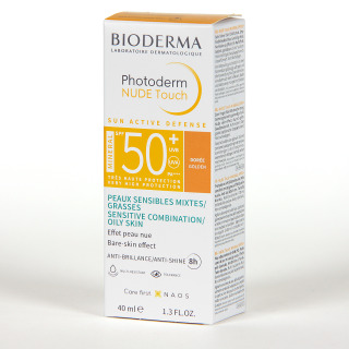 Bioderma Photoderm NUDE SPF 50+ Color Dorado 40 ml