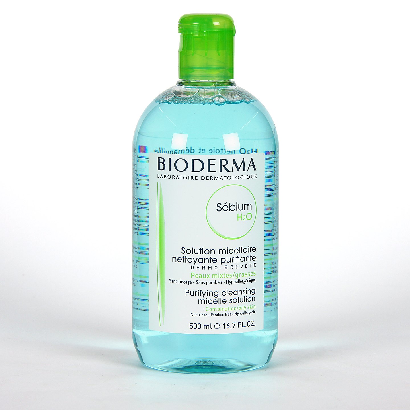  Agua micelar, de Bioderma, solución de limpieza, para