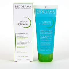 Bioderma Sébium Night Peel 40 ml REGALO Sebium Gel moussant 100 ml