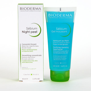 Bioderma Sébium Night Peel 40 ml REGALO Sebium Gel moussant 100 ml