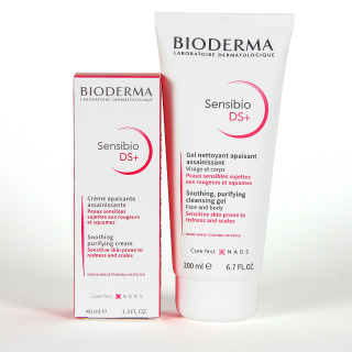 Bioderma Sensibio DS+ Crema 40 ml + Sensibio DS+ Gel limpiador 50% descuento Pack