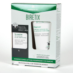 Biretix Tri-Active Gel Anti-imperfecciones + Biretix Cleanser Gel Limpiador Pack
