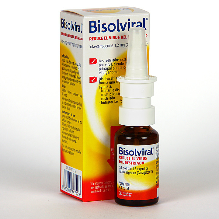 Bisolviral Spray Nasal 20 ml Farmacia Jiménez