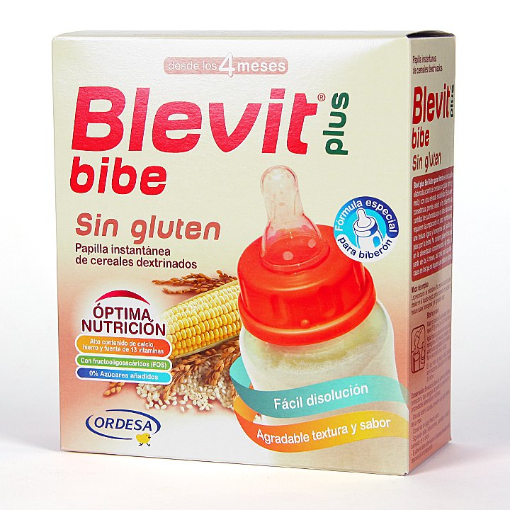Blevit Plus 8 Cereales 5m+ 600 gr  Papa, Sin gluten, Alimentos para bebes