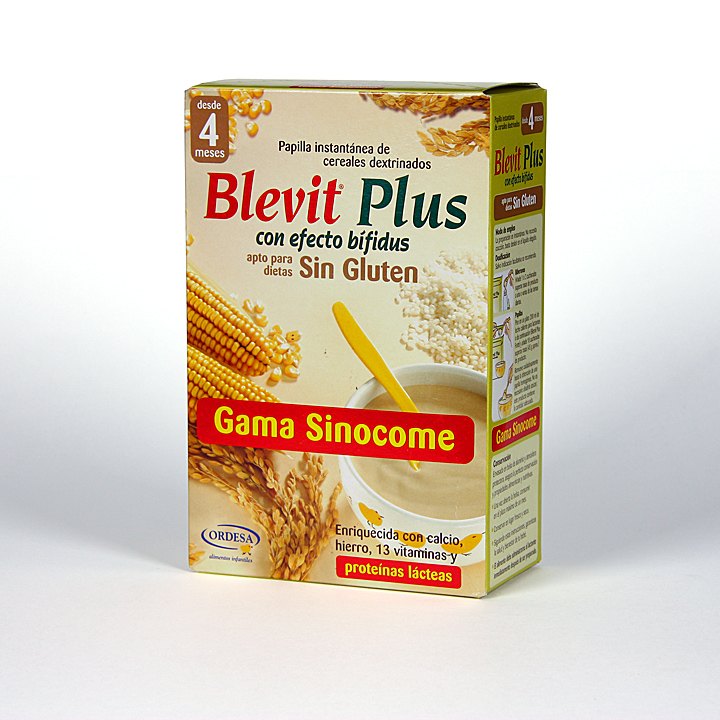 Blevit Plus Sinocome sin Gluten 300 g, Blevit