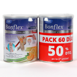 Bonflex Recovery Colágeno Bote 397,5 g sabor cítrico pack Duplo