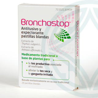 Bronchostop Antitusivo y Expectorante 20 pastillas