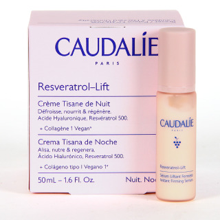Caudalie Resveratrol Lift Crema Tisana de Noche 50ml REGALO Minitalla Resveratrol Serum